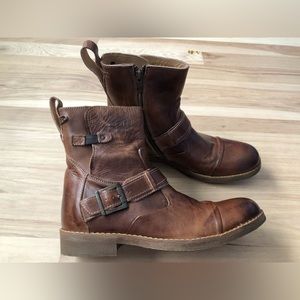 Bed/Stu 3013 Distressed Brown Leather Bench Made In Leon Mexico Men's 9.5 Boots